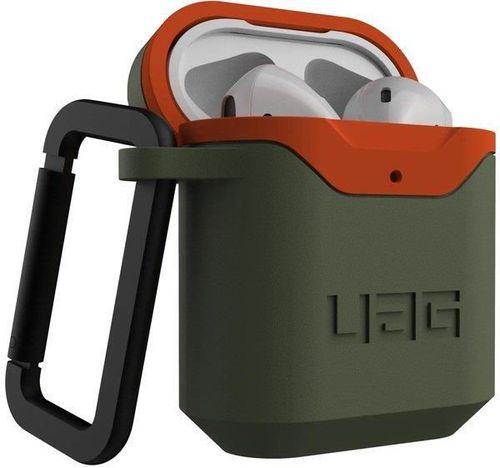 cumpără Accesoriu pentru aparat mobil UAG 10242F117297, for Apple Airpods Std. Issue Hard Case 001 (V2), Olive/Orange în Chișinău 