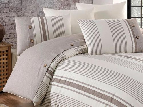 cumpără Textile de casă Promstore 53378.9 Lenjerie de pat Euro 2 NH Ezgi Bej, in în Chișinău 