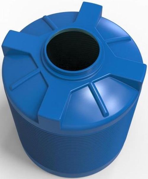 купить Летний душ Uniplast 37090/1 Rezervor apa 1000L vertical, oval (albastru) cu stut D.1/2" 110x130cm в Кишинёве 