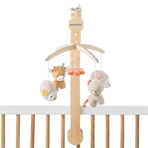 cumpără Carusel pentru pătuț Nattou 266208 Wooden musical mobile în Chișinău 