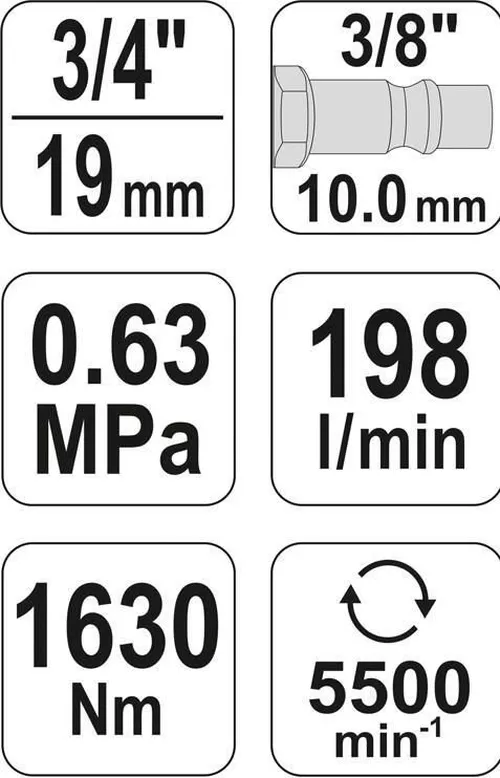 купить Гайковерт Yato YT09571 в Кишинёве 