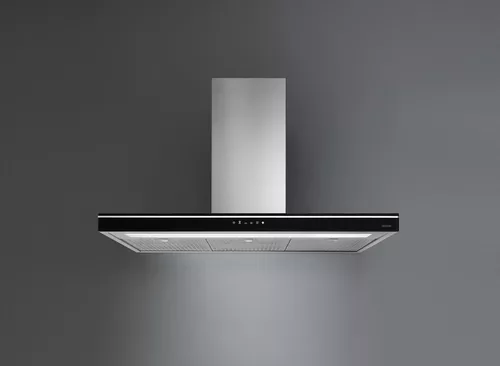 купить Вытяжка Falmec LUCE 90 E.P.CAP. Black Glass RAL 9005 (with filter pack) в Кишинёве 