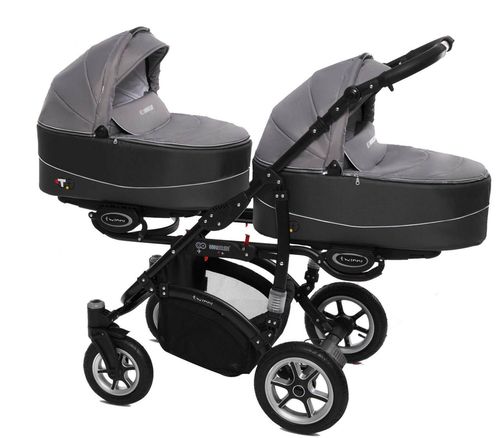 купить Детская коляска Babyactive Twinni 2в1 Silver в Кишинёве 