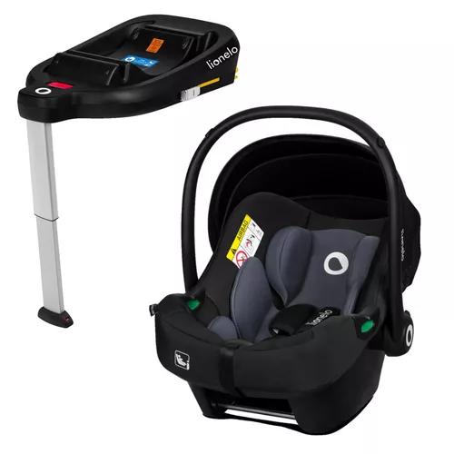 cumpără Scaun auto Lionelo Set Scoica 0-13kg + Baza Isofix Astrid Black Grey în Chișinău 