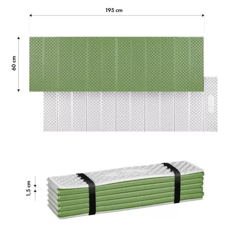 cumpără Saltea camping Nils NC17103 Camp XPE 195cm cu strat de aluminiu, verde în Chișinău 