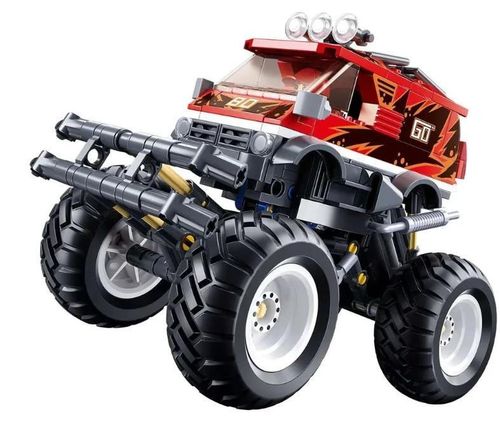 купить Конструктор Sluban B1159 Monster Truck roșu, cu inerție, 261 elem. в Кишинёве 