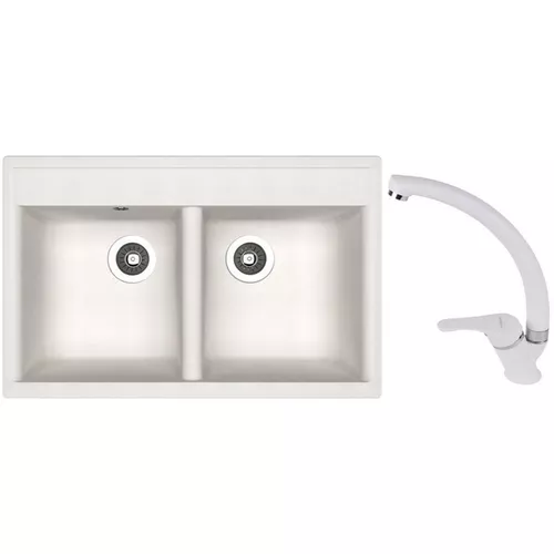 купить Мойка кухонная со смесителем Dr.Gans Astra 780 + SanDonna F 1069 gri в Кишинёве 