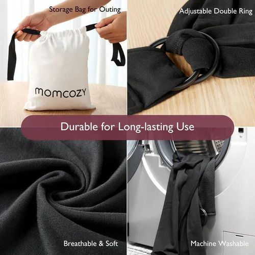cumpără Marsupiu pentru copii Momcozy CR001-BL00NB-A Sling pentru purtarea bebelusilor Wrap Black în Chișinău 