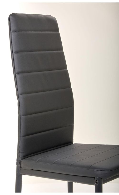 cumpără Scaun Nowystyl Sicilia rama grafit, piele negru în Chișinău 