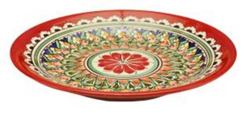 cumpără Farfurie Rishtan Ceramic Lyagan Kora Kalam 42cm, pictata manual, ceramica în Chișinău 
