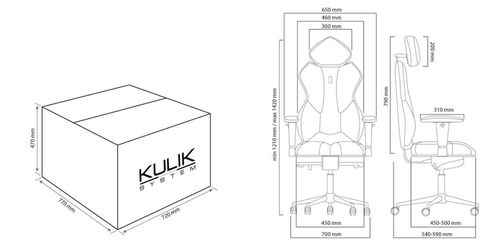 купить Офисное кресло Kulik System Royal black в Кишинёве 