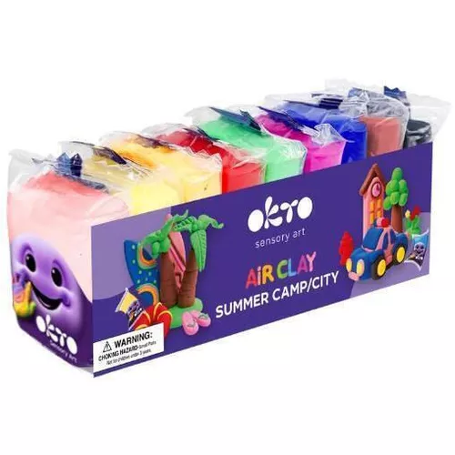cumpără Set de creație Okto 20019 Set de plastilină ușoară Tabără, 10+1 în Chișinău 