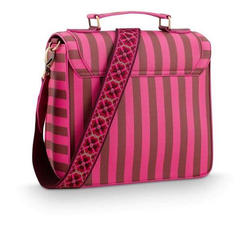 купить Сумка плечевая Pip Studio 51.273.413 Frances Cross Body Bag Medium Stripe Pink 25x9x21.5cm Pink в Кишинёве 
