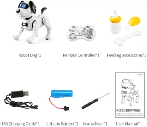 cumpără Jucărie cu telecomandă JJRC RC Intelligent Robot Dog R19, White în Chișinău 