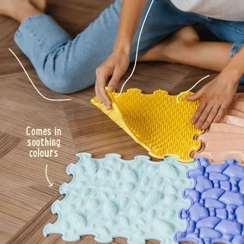 купить Коврик игровой Ortoto OTO-S-SCP Ortopedic-Puzzle Sensory & Calm Pastel (8 buc) в Кишинёве 