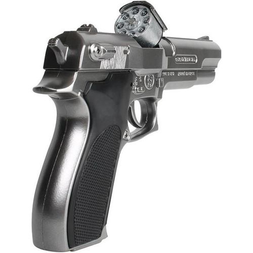 купить Игрушечное оружие Gonher 3045/0 Pistol politie argintiu (8 gloante), 61602 в Кишинёве 
