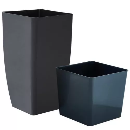 cumpără Ghiveci pentru flori Aleana 115036 Cvadro 16x16x30 cm, granit în Chișinău 