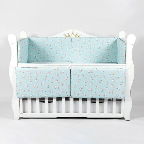 купить Бортик для кроватки PernaMea Ursulet turcoaz 120x60cm (PM.101755/13) в Кишинёве 