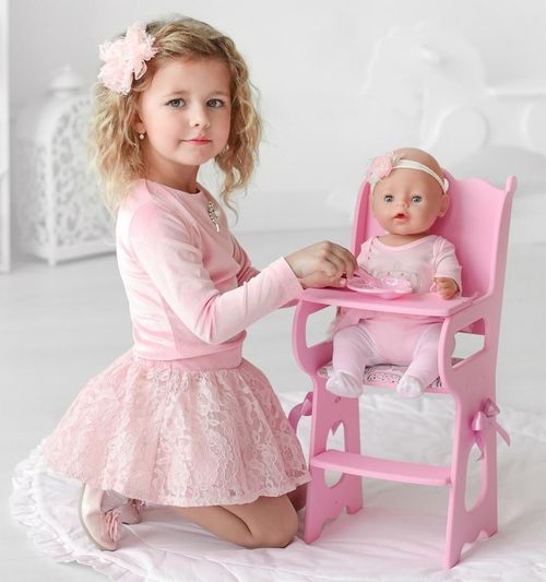 купить Кукла Mega Toys 72119 Jucarie scaun pentru mincare pentru papusa в Кишинёве 