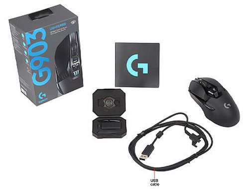 купить Logitech G903 Lightspeed Wireless Gaming Mouse, RGB Lighting, Buttons: 7-11, Resolution:200–12,000 dpi, Connection: Wired/Wireless, 910-005084 (mouse/мышь) в Кишинёве 