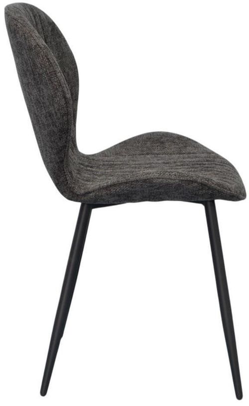 купить Стул Evelin di Costacurta YTC-064B, UF885-15 (Dark grey) в Кишинёве 