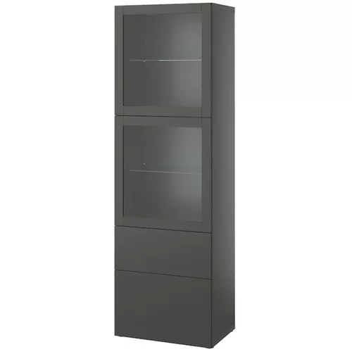 cumpără Dulap Ikea Besta/Lappviken/Sindvik sina sertar cu inchidere lina 60x42x193 (Gri Inchis) în Chișinău 