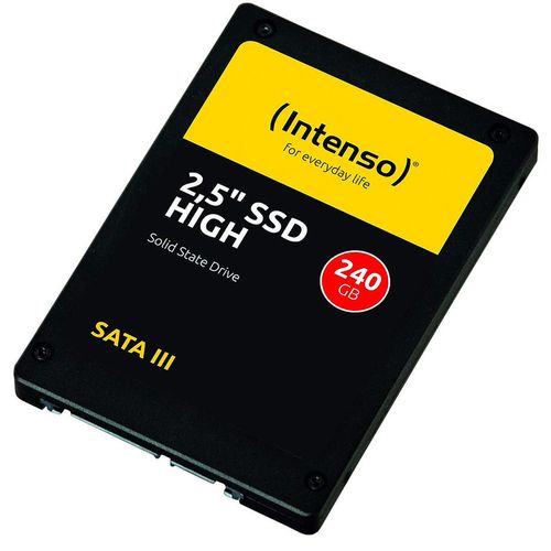 купить Внутрений высокоскоростной накопитель 240GB SSD 2.5" Intenso High (3813440), 7mm, Read 520MB/s, Write 480MB/s, SATA III 6.0 Gbps (solid state drive intern SSD/Внутрений высокоскоростной накопитель SSD) в Кишинёве 