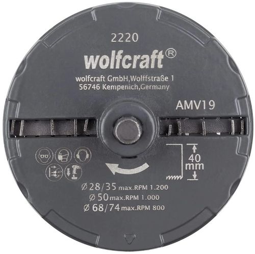 cumpără Set de tubulare, bite, duze Wolfcraft Set carote Professional 28-74mm 2220000 în Chișinău 