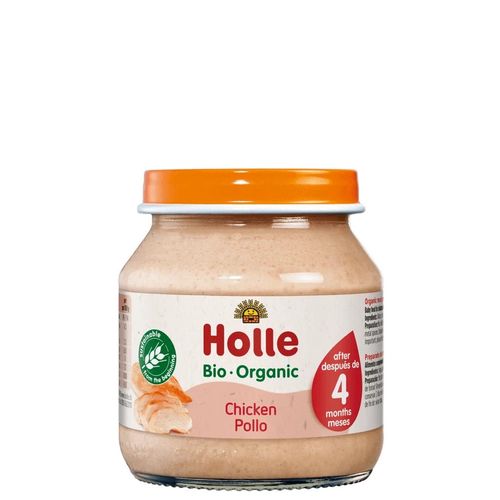 Piure din carne de gaina Holle Bio (4+ luni) 125 g 