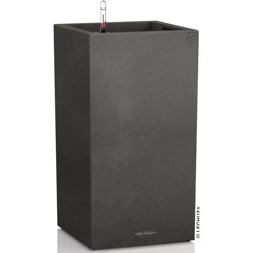 купить Цветочный горшок Lechuza Canto Stone 30 High, Graphite Black в Кишинёве 