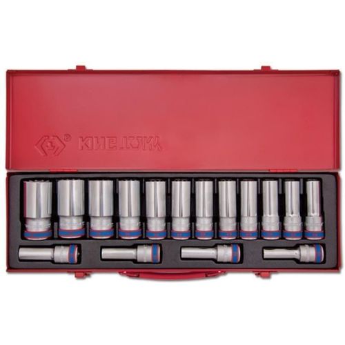 купить Набор головок, бит, насадок King Tony 4316MR набор торцевых головок глубоких 6 гран. 10-32мм 1/2", 16 пр. в Кишинёве 