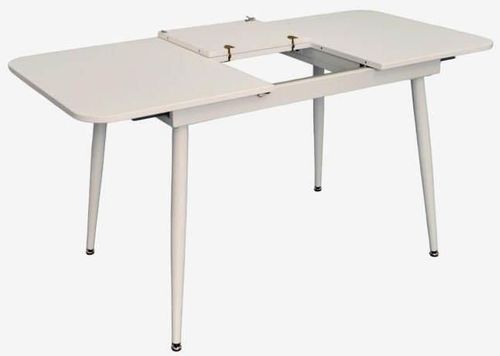 купить Стол Evelin di Costacurta DT-532R Wh, 120(160)x80x76см, Каркас/Опоры: Металл Белый (раздвижной), белый мат в Кишинёве 