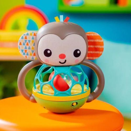 купить Погремушка Bright Starts 16779 Jucarie multi-senzoriala Grab&Giggle Monkey в Кишинёве 