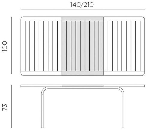 cumpără Masă Nardi ALLORO 140 EXTENSIBLE TORTORA vern. Bianco 42753.10.000 în Chișinău 