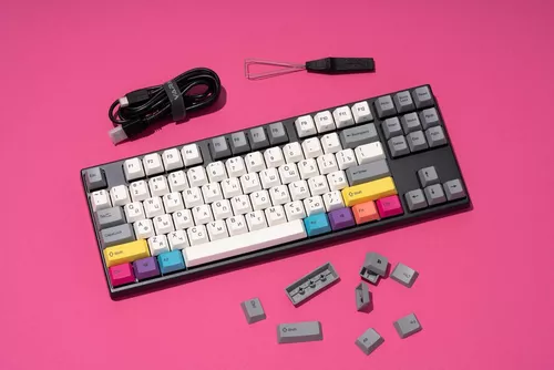 купить Клавиатура Varmilo VEA87 CMYK Cherry Mx Red Multicolor в Кишинёве 