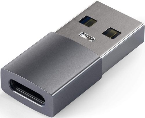 купить Переходник для IT Satechi Type-A to TypeC Adapter Gray в Кишинёве 