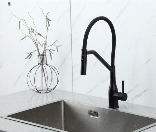 купить Смеситель кухонный Gappo G4098-16 Negru (chiuveta plus) в Кишинёве 