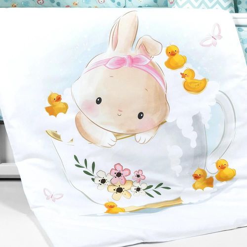купить Детское постельное белье PernaMea Set lenjerie 8 piese Baby+ Little Bunny (PM.100262/14) в Кишинёве 