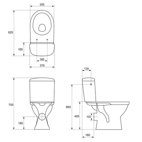 купить Унитаз Cersanit Merida ниж. подв. микролифт PP в Кишинёве 
