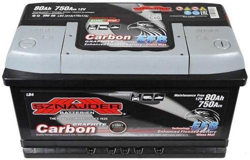 купить Автомобильный аккумулятор Sznajder 58008 80Ah Carbon EFB 750А в Кишинёве 