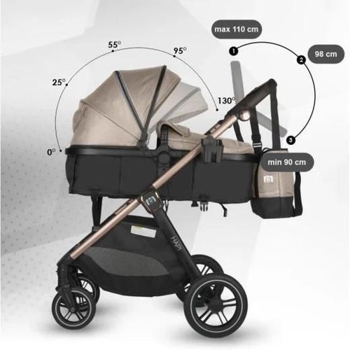cumpără Сărucior pentru copii Coccolle Hapi Soley H2003 Carucior 3/1, Simply Taupe în Chișinău 