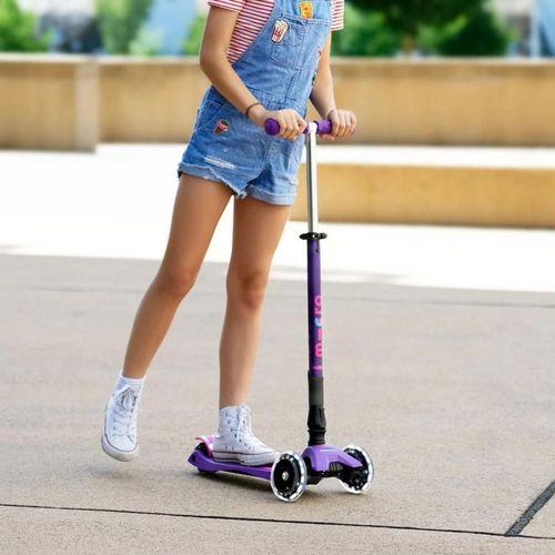 cumpără Trotinetă Micro MMD100 Maxi Deluxe Foldable LED Purple în Chișinău 