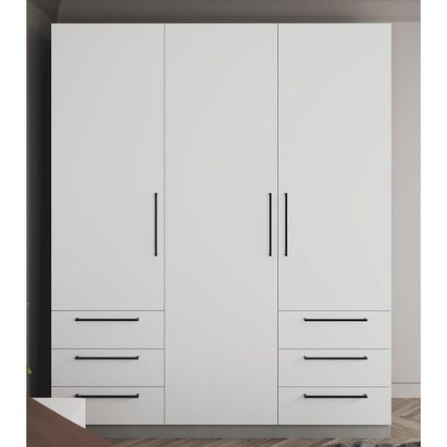 cumpără Dulap Bayro Serenity 1800x2200x518 gri asfalt cu 6 sertare în Chișinău 