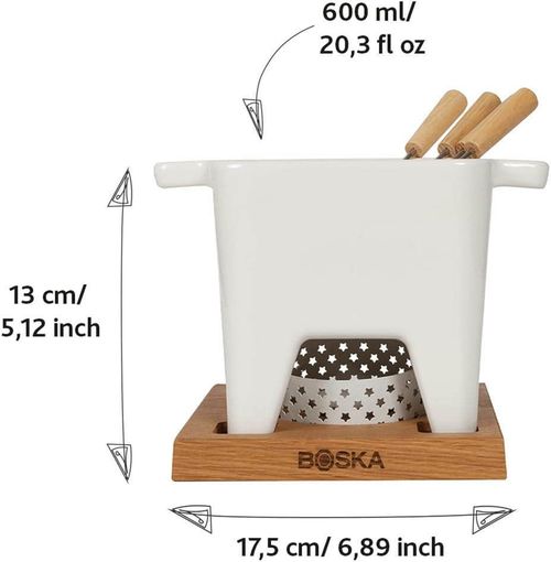 купить Посуда прочая BOSKA 853544 set Fondue Bianco 600 ml в Кишинёве 