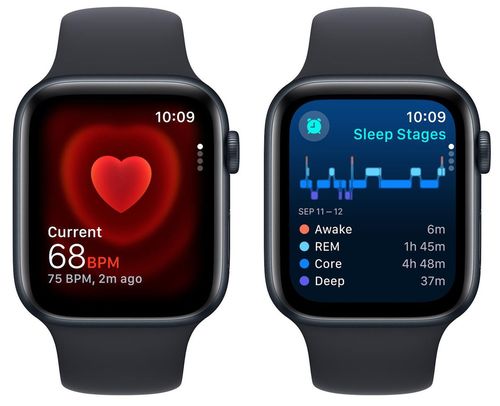 cumpără Ceas inteligent Apple Watch Series SE2 GPS 44mm Midnight - M/L MRE93 în Chișinău 