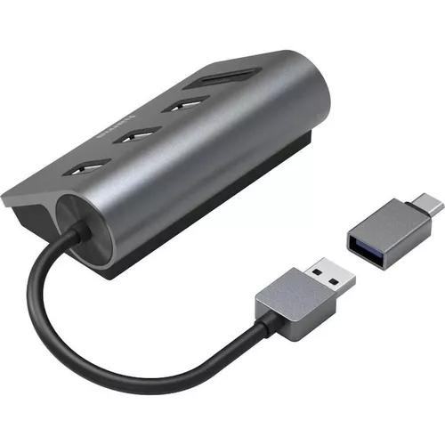 cumpără Adaptor de rețea USB Hama 200140 Usb Hub/Card Reader, 5 Ports în Chișinău 