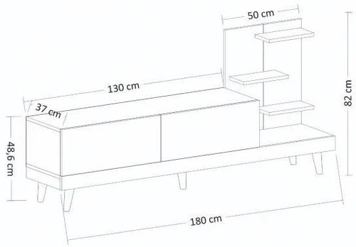 купить Тумба напольная для TV Trendy Dizayn (GTR000205) в Кишинёве 