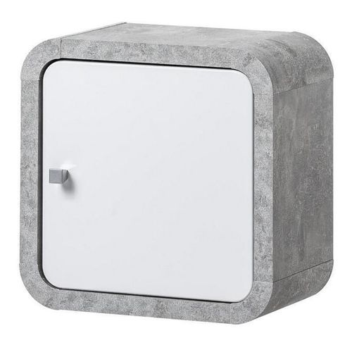 купить Шкаф ASM навесной Wally AJW WY 02 Concrete/White Gloss в Кишинёве 