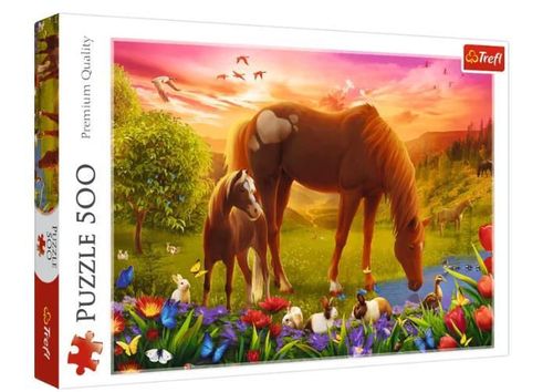 cumpără Puzzle Trefl 37451 Puzzle 500. Cai în Chișinău 