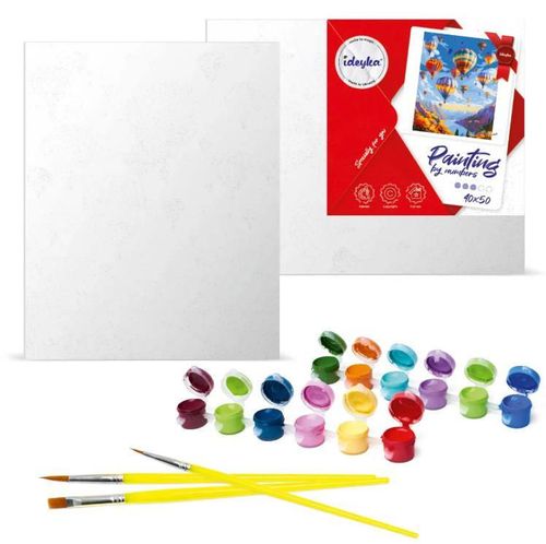 купить Картина по номерам Ideyka (KHO6629) A yorkie's tea party, 40х50 в Кишинёве 